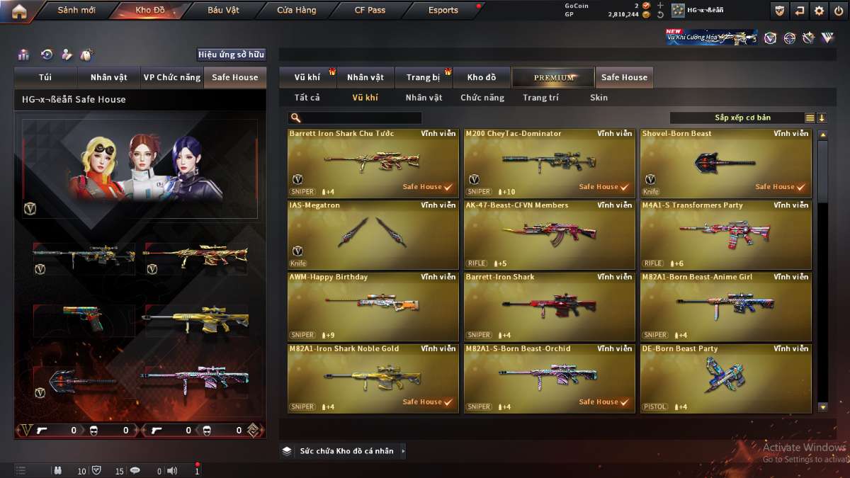 shop acc cf uy tin gia re